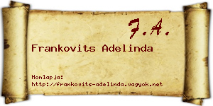 Frankovits Adelinda névjegykártya